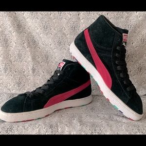 PUMA HIGHTOP SUEDE (mens size 8 = womans 9.5)